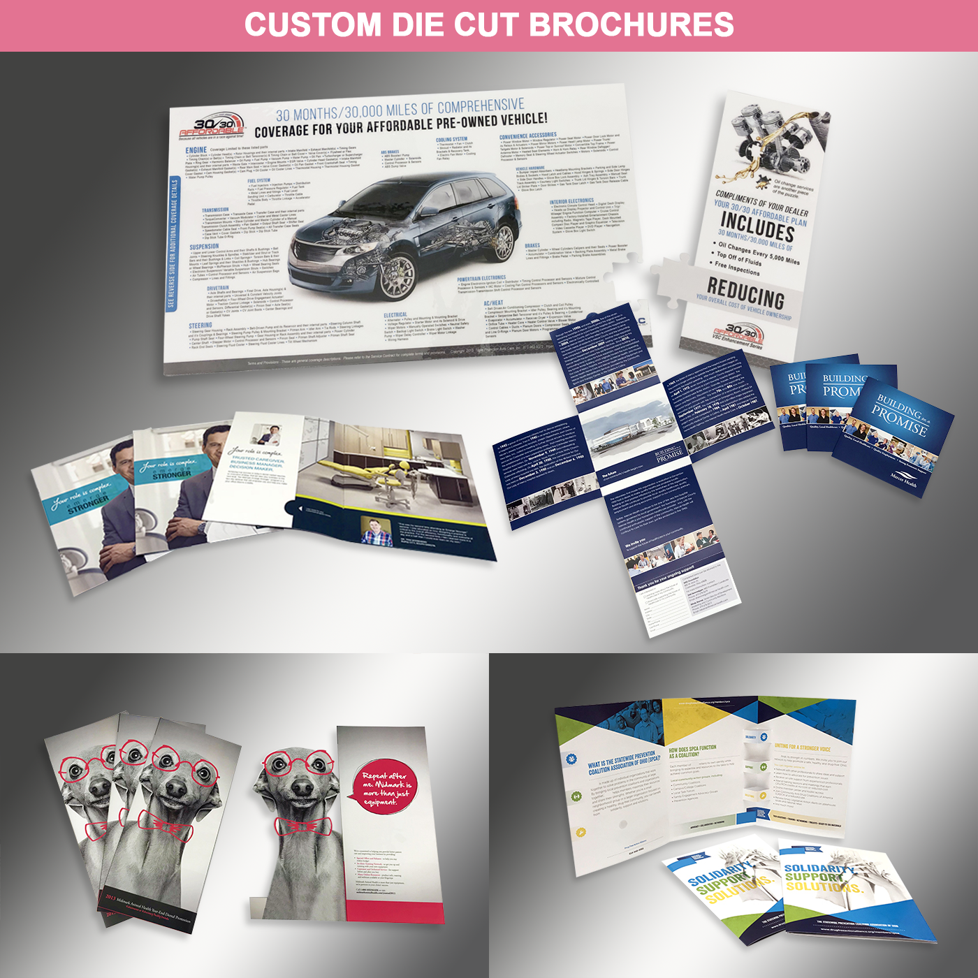 Custom Die Cut Brochures